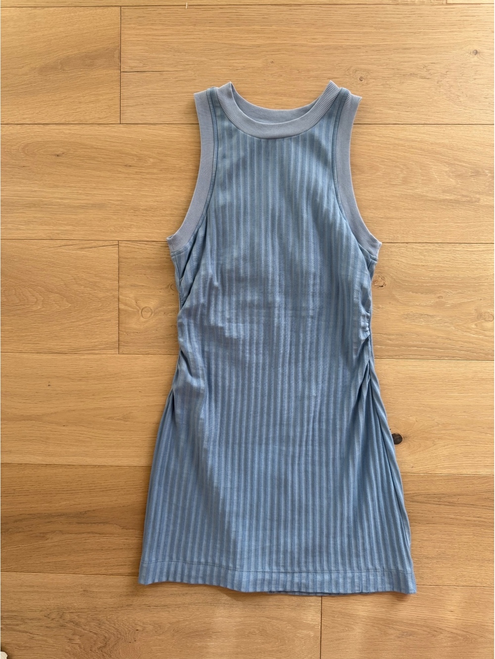 l*space Light Blue Ribbed Tank Dress - Picture 2 of 6